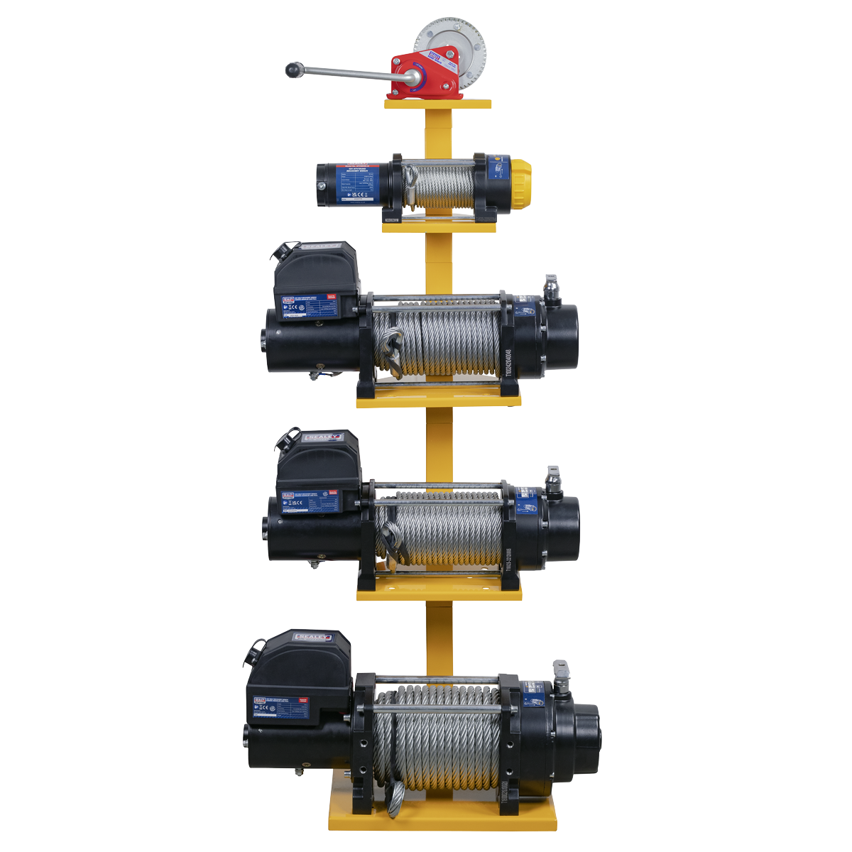 Sealey Winch Stand with Geared Hand and Self-Recovery Winches 540kg to 8180kg