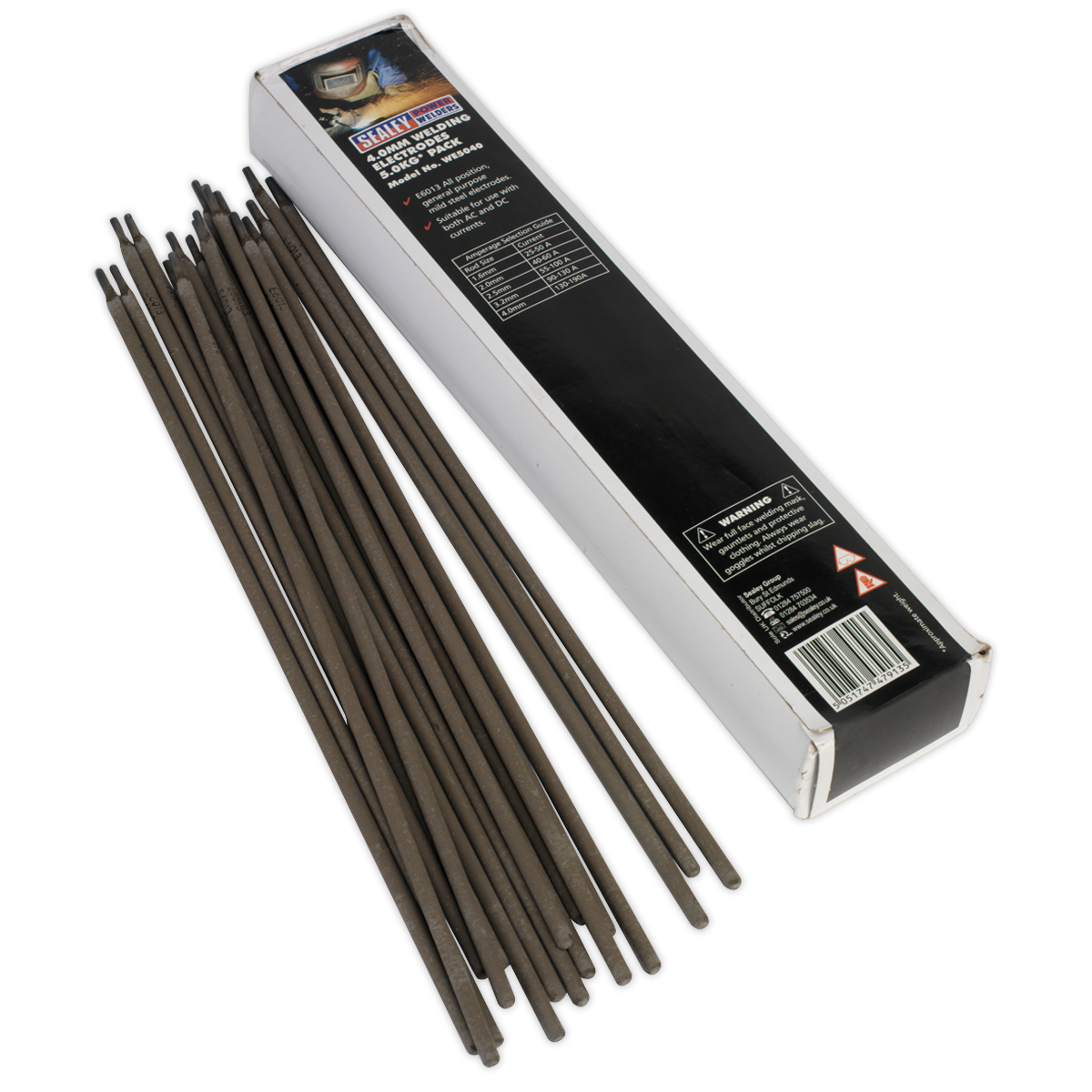 Sealey E6013 Welding Electrodes Ã˜4 x 350mm 5kg Pack for All Positions