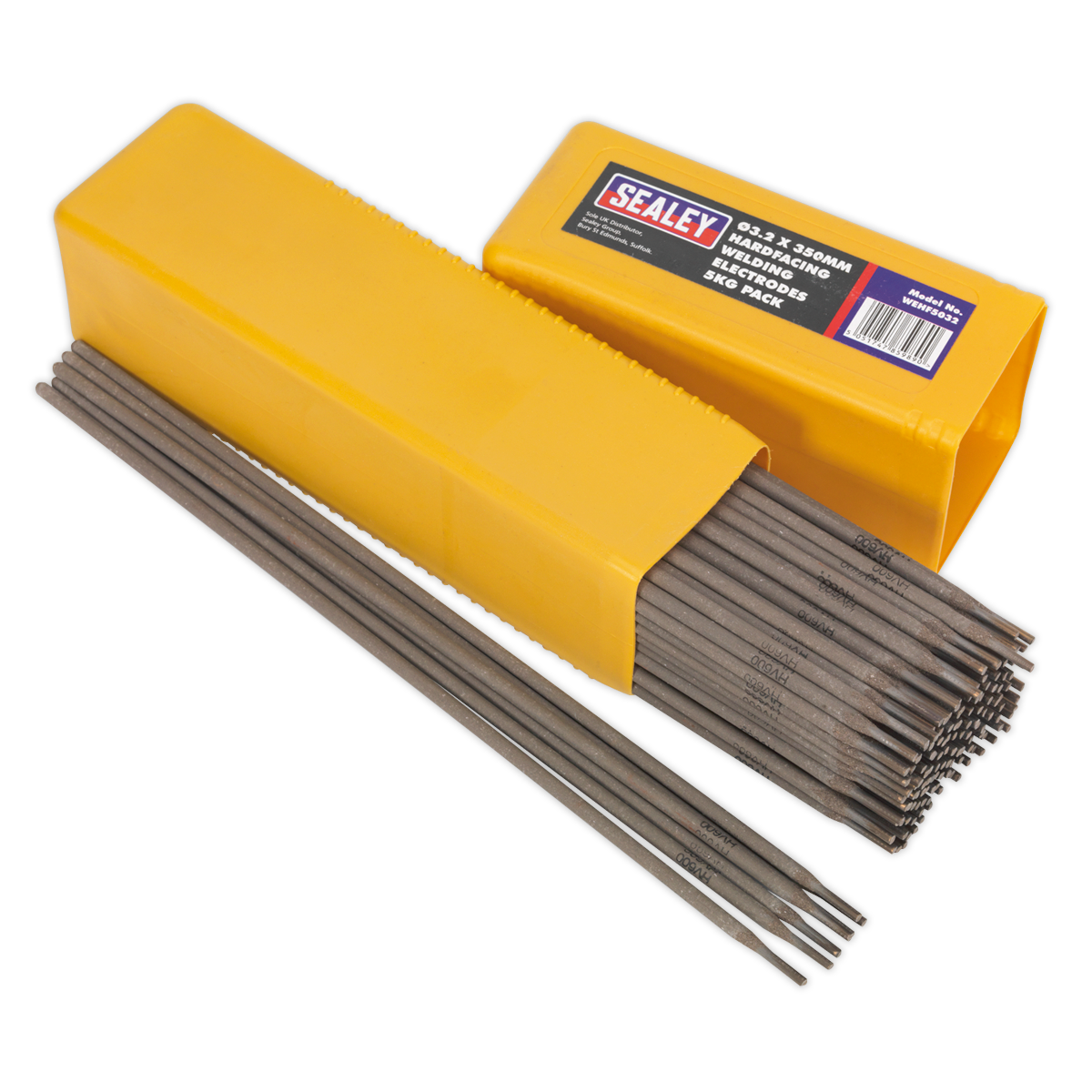 Sealey HV600 Hardfacing Welding Electrodes Ã˜3.2mm 350mm 5kg Pack WEHF5032