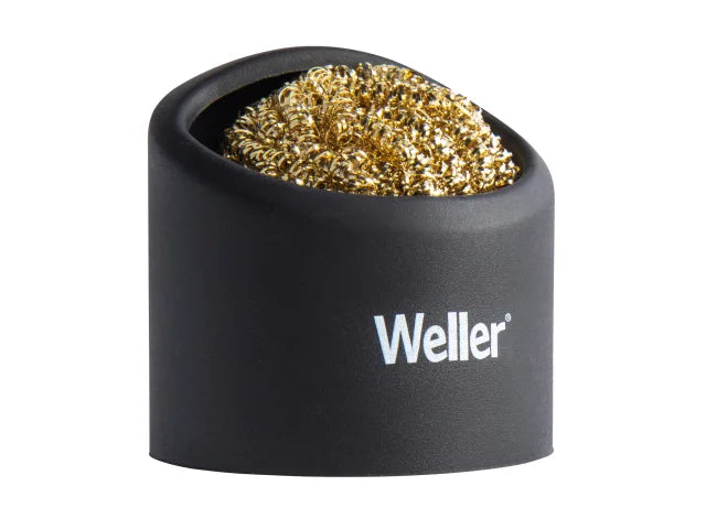Weller Brass Wire Sponge Cleaner with Silicone Holder for Soldering Iron Tips