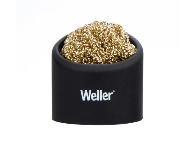 Weller Brass Wire Sponge Cleaner with Silicone Holder for Soldering Iron Tips