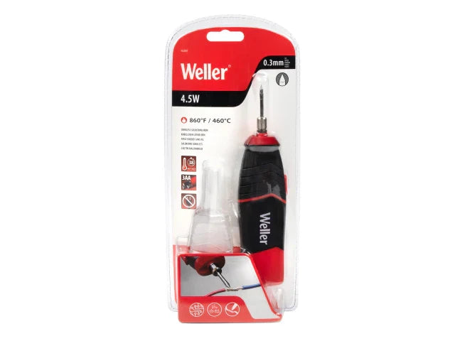 Weller WLIBA4 Cordless Soldering Iron 460Â°C Battery Powered 38 Sec Heat Up