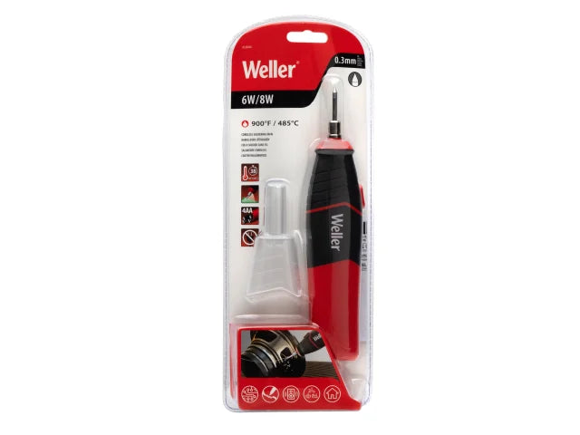 Weller WLIBAK8 Cordless Soldering Iron 38s Heat Up LED Light Battery Powered