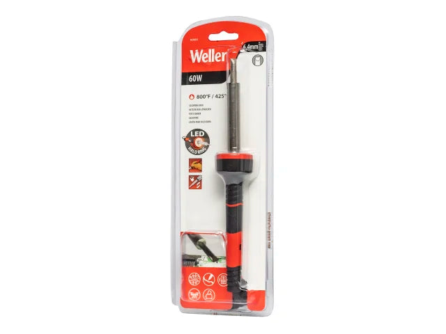 Weller 60W LED Halo Ring Soldering Iron 240V Ergonomic Grip 427Â°C Chisel Tip