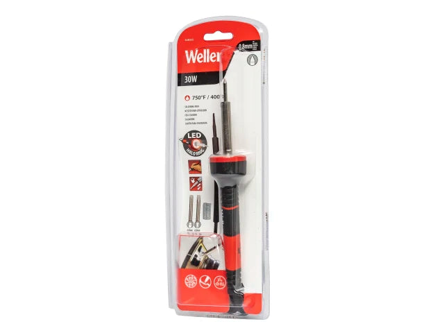 Weller 30W LED Halo Ring Soldering Iron Kit with Conical Chisel Screwdriver Tips