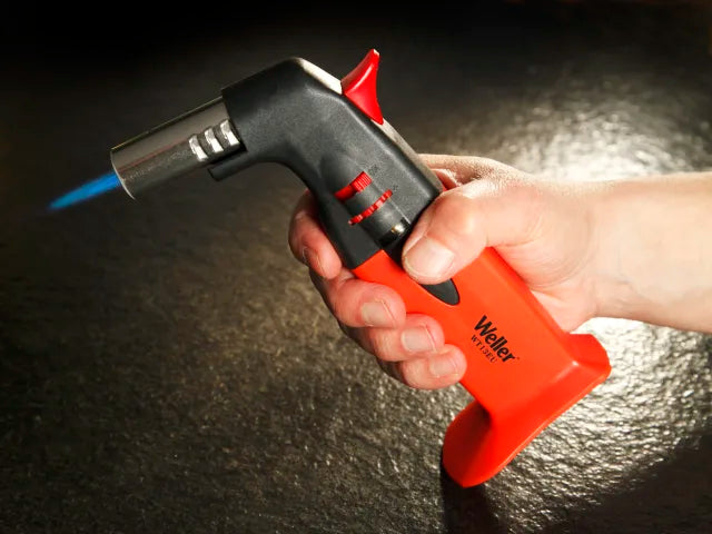 Weller Heavy-Duty Gas Torch with Piezo Ignition for Paint, Plumbing, Jewellery