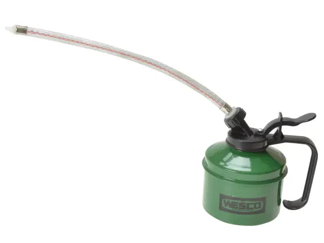 Wesco 20F 350cc Oiler with 9in Flexible Spout Metal Body Green Finish