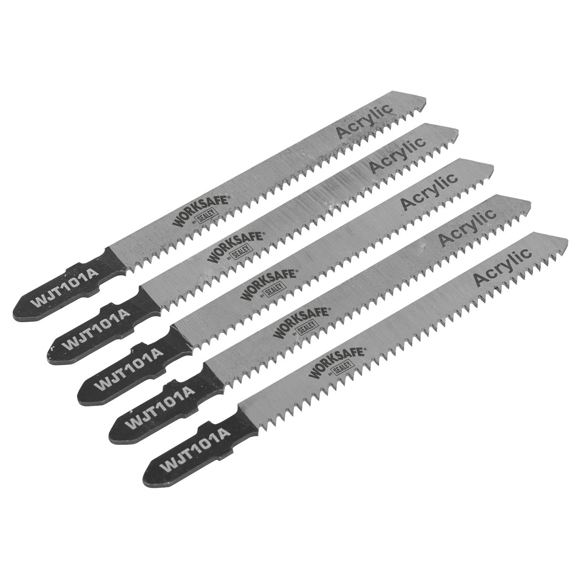 Sealey Jigsaw Blades 75mm 12tpi Bi-Metal - Non-Ferrous Metals Pack of 5 WJT101A