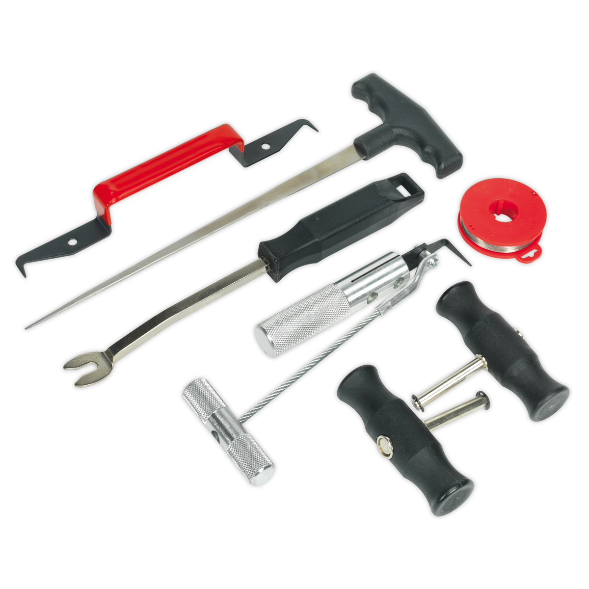 Sealey 7pc Windscreen Removal Tool Kit with Composite Handles and Steel Shafts