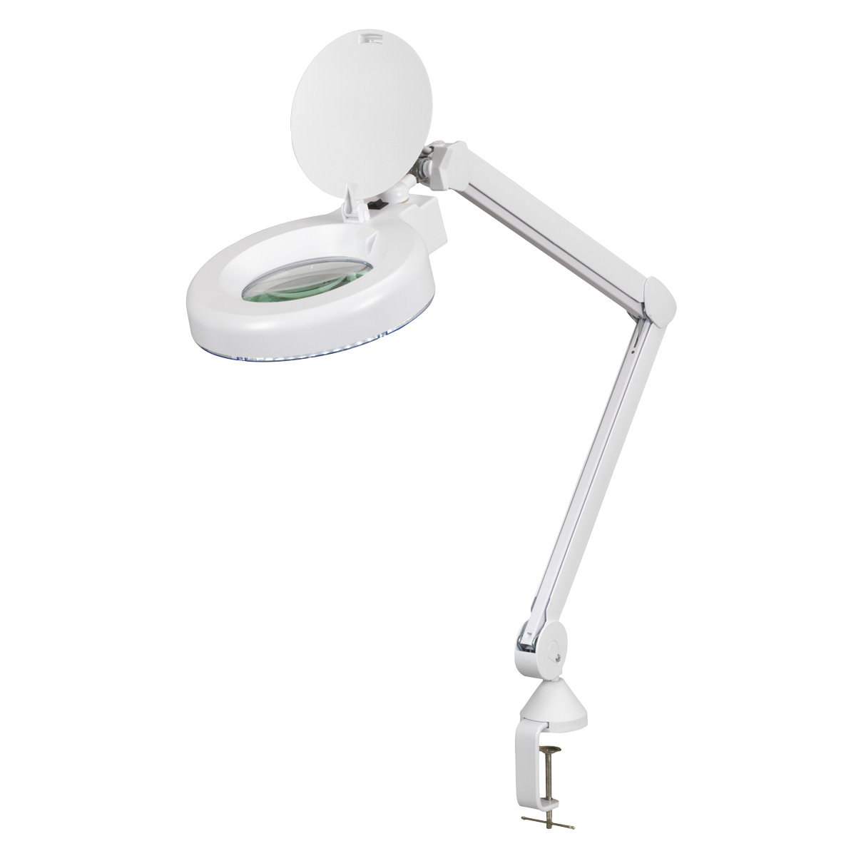 Sealey Bench Mount Magnifying Worklight 48 SMD LED 3 Dioptre Lens 230V