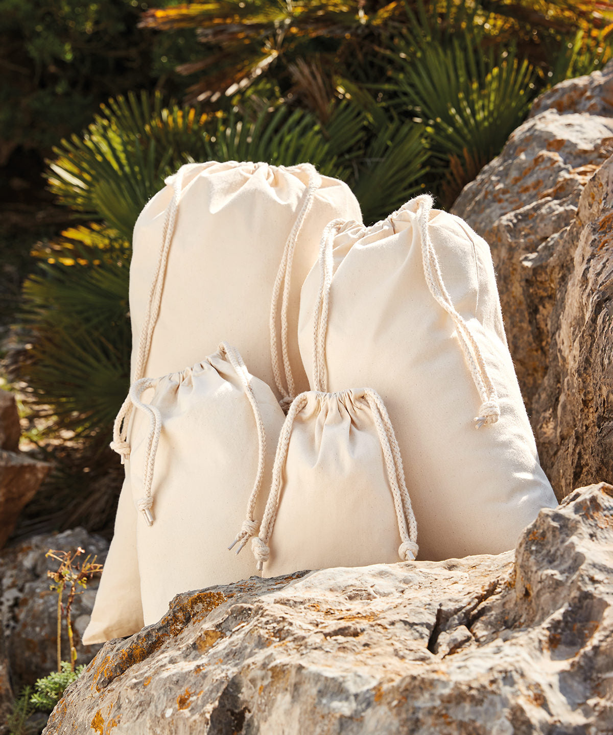 Westford Mill Organic Cotton Stuff Bag with Double Drawcord Closure - 4 Sizes