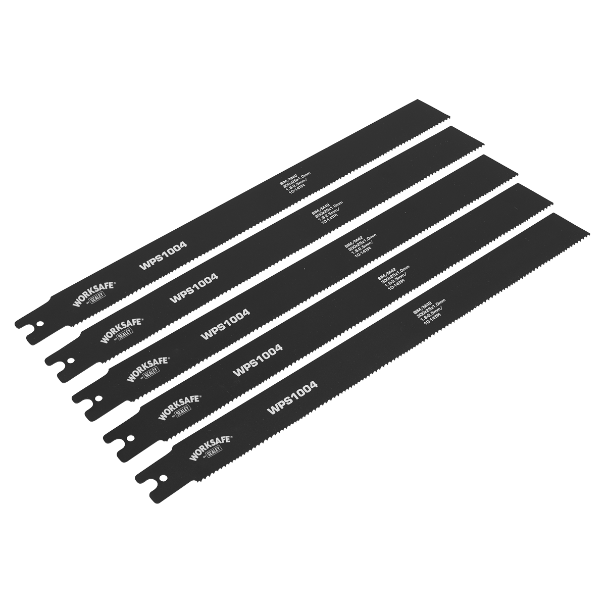 Sealey Pipe Saw Blades 300mm 10-14tpi Pack of 5 for Ridgid Rems Flex Saws