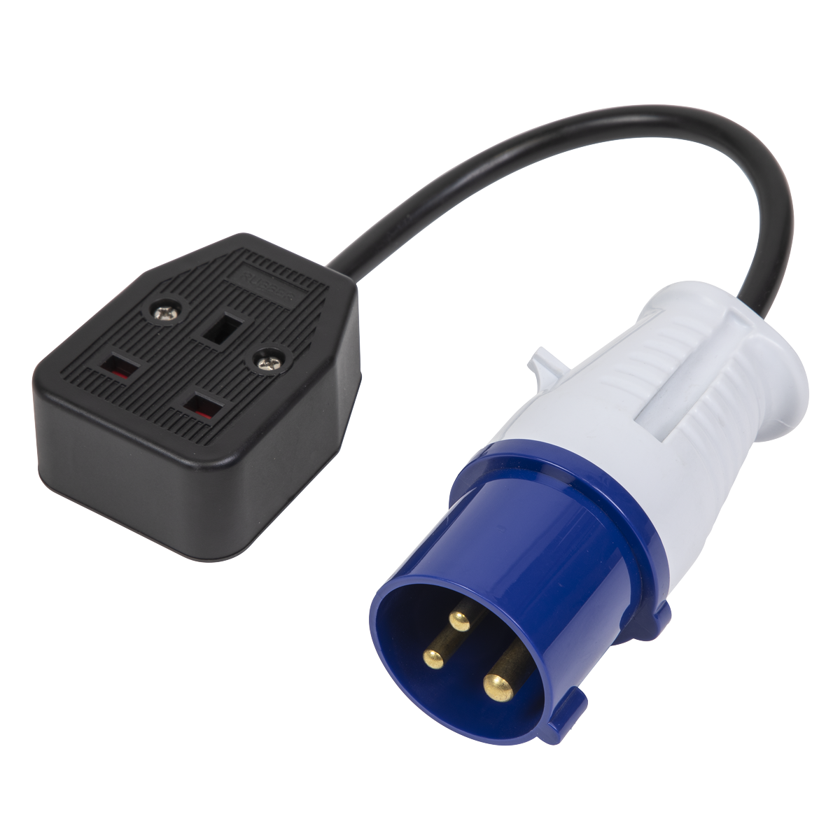 Sealey 16A 13A Trailing Socket and Cable Set 230V UK Plug H05VV-F 380mm IP20