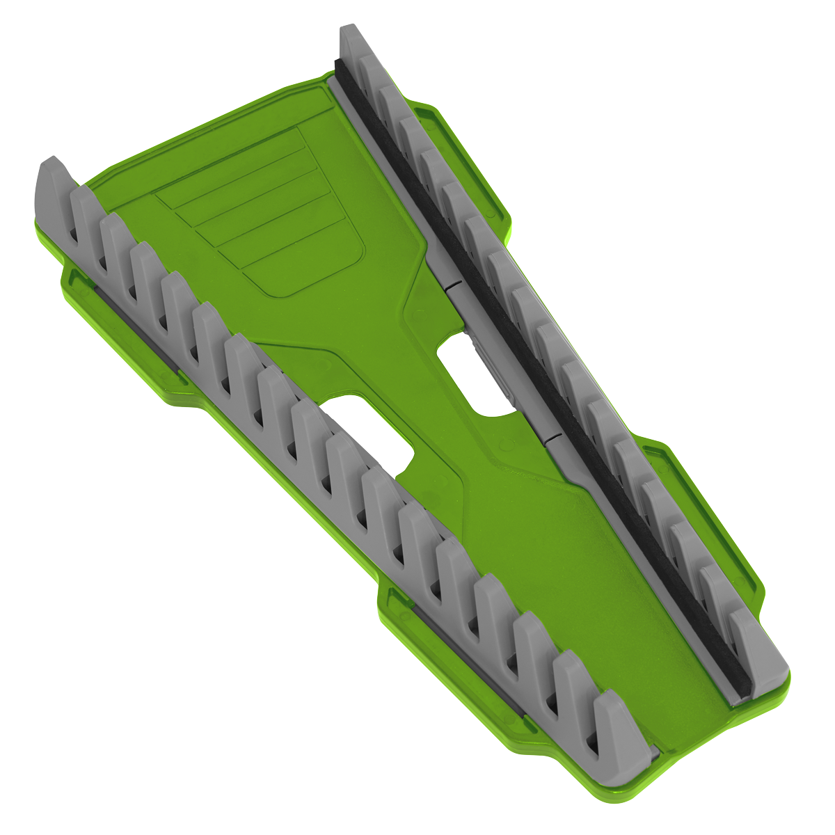 Sealey 16pc Reversible Spanner Rack Hi-Vis Green Quick Change Design WR11HV