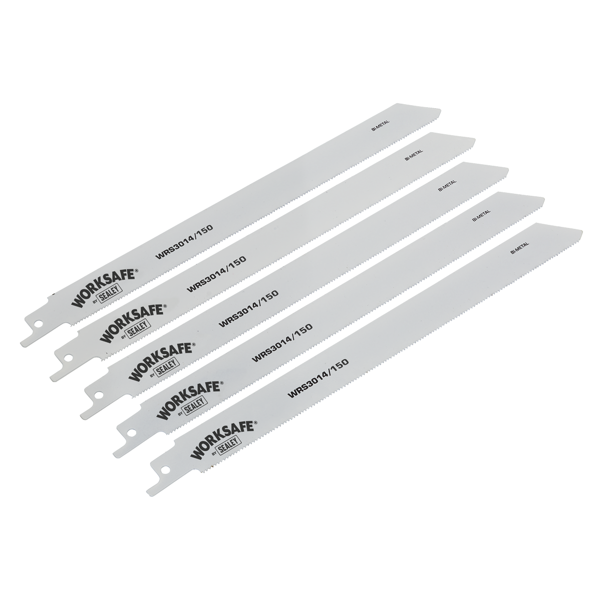 Sealey Reciprocating Saw Blades 150mm 18tpi Pack of 5 for Metal Cutting