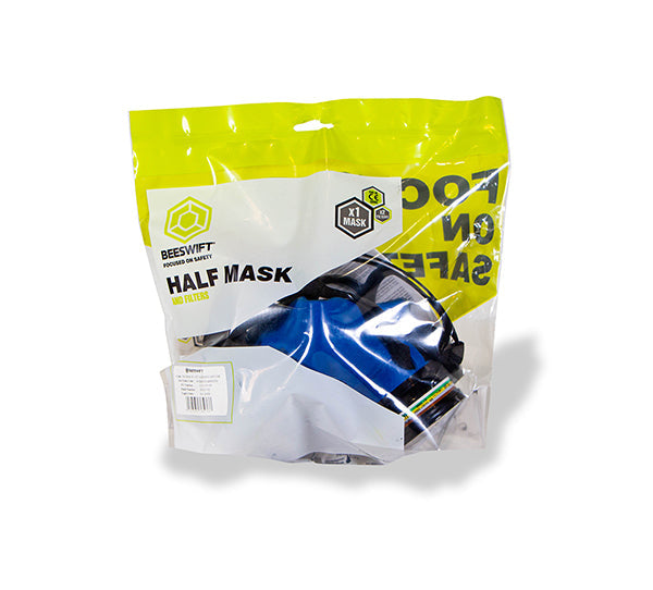 Beeswift Half Mask with Abekp3 Filter Kit for Gas and Vapour Protection