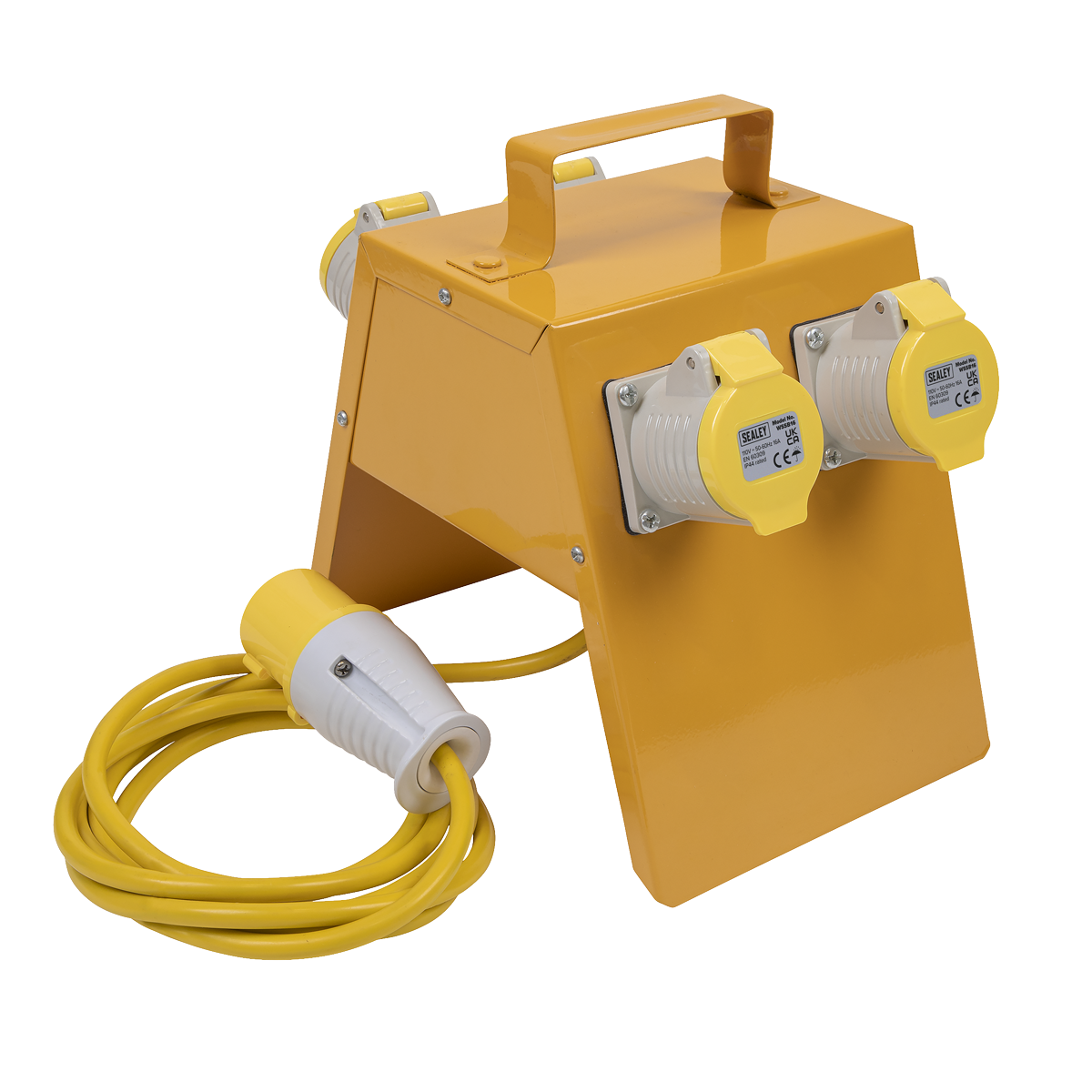 Sealey 4-Way 16A CEE Splitter Box with 1.5mm Cable and 2.8m Lead IP44 Rated