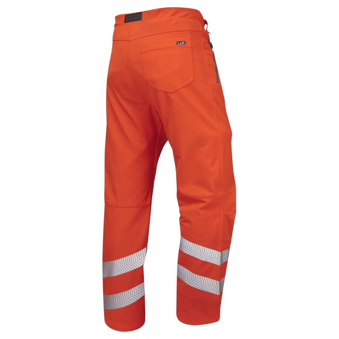 Leo Workwear EcoViz Stretch Work Trouser Hi-Vis Railway Standard S-6XL