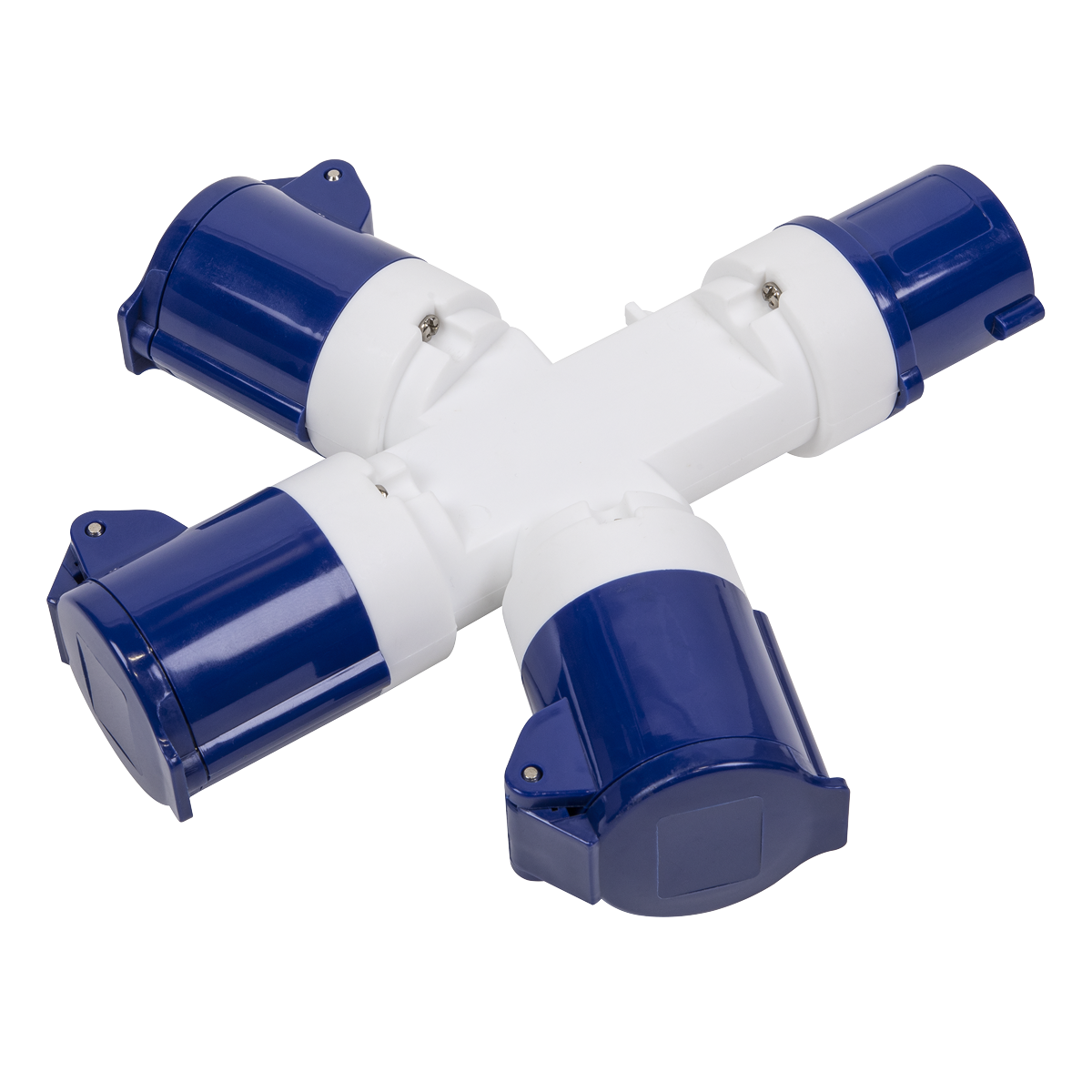 Sealey 3-Way Splitter 230V 16A IP44 Rated with 2P+E Input and 3 Outputs