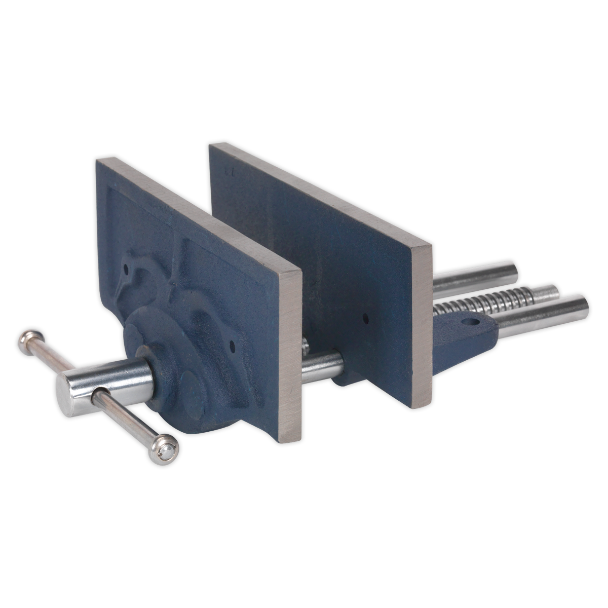 Sealey 175mm Woodworking Vice Heavy-Duty Cast Plate Under Bench Mounting