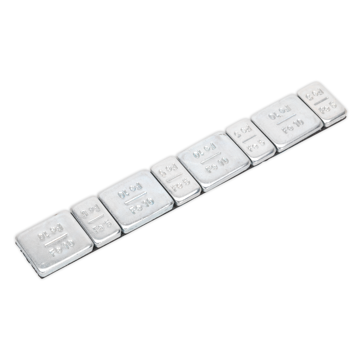 Sealey Adhesive Wheel Weights 5g & 10g Zinc Plated Steel Pack of 100
