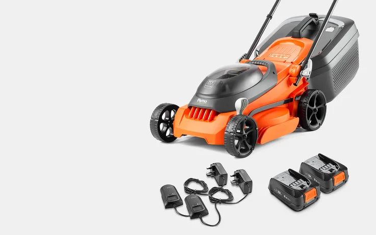 Flymo 36V EasiStore 380R Cordless Lawn Mower Quick-Adjust Cutting Heights
