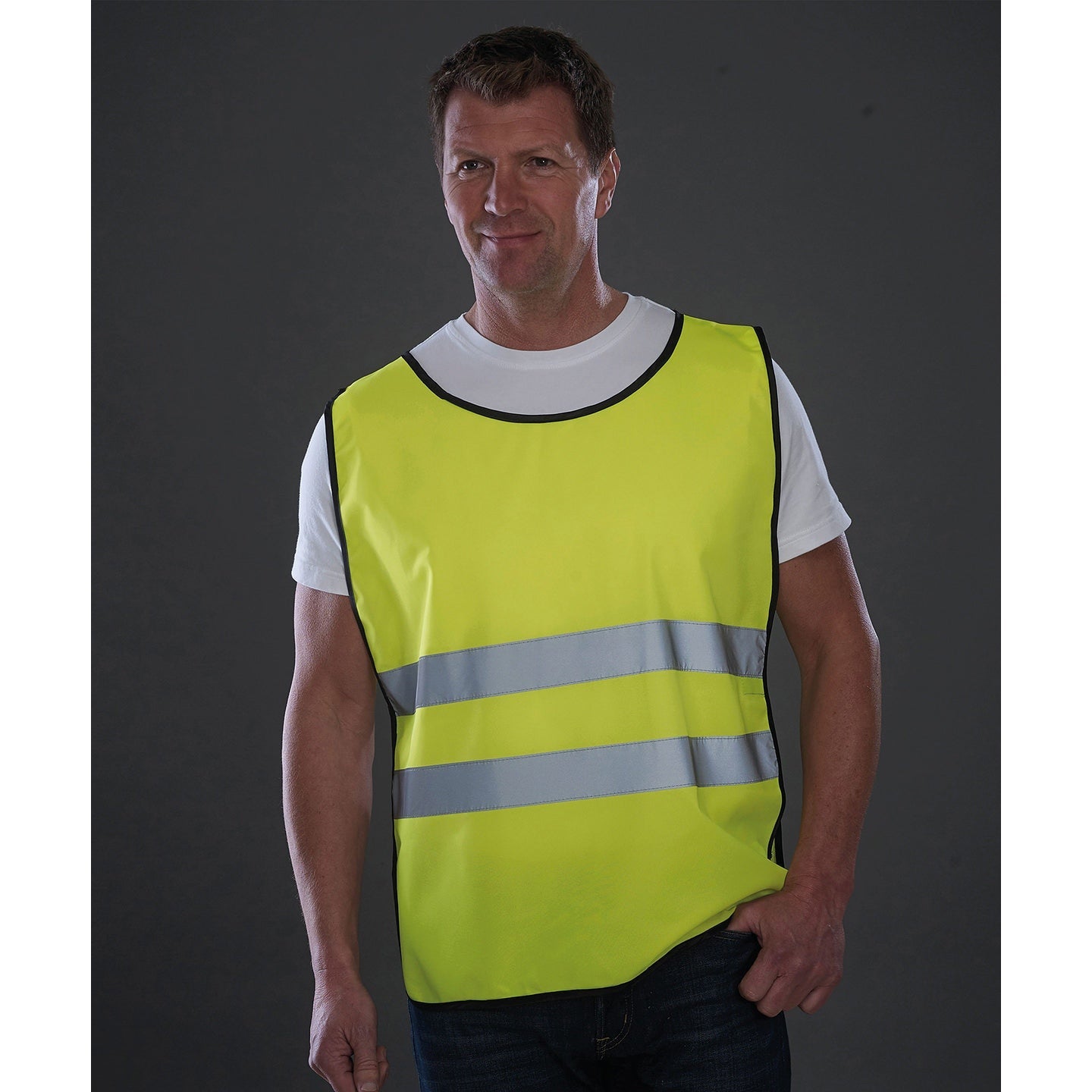 Yoko Hi-Vis Tabard with Reflective Bands for Cyclists and Event Workers