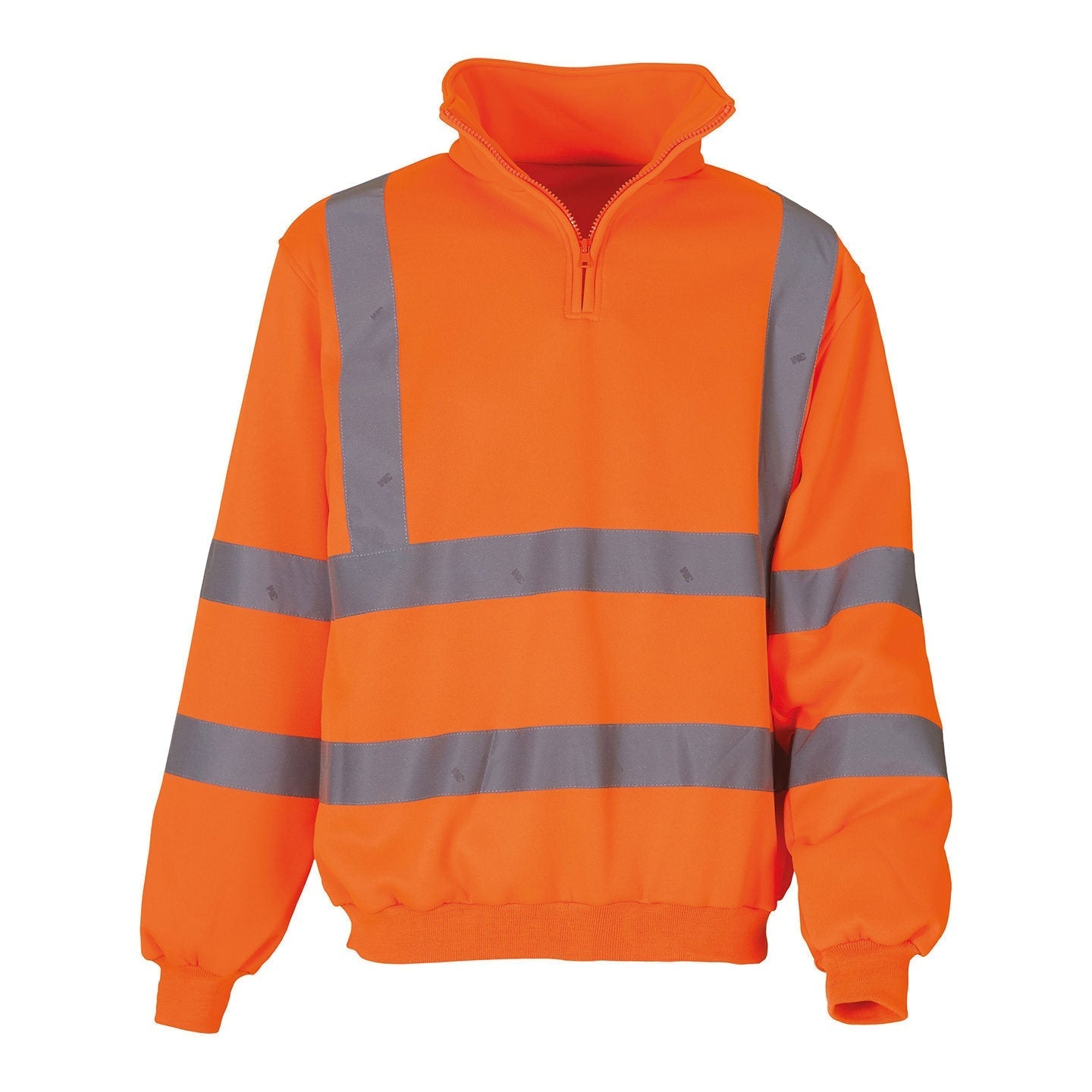 Yoko Hi-Vis Â¼ Zip Sweatshirt EN ISO20471 Class 3 Reflective Fleece Jacket