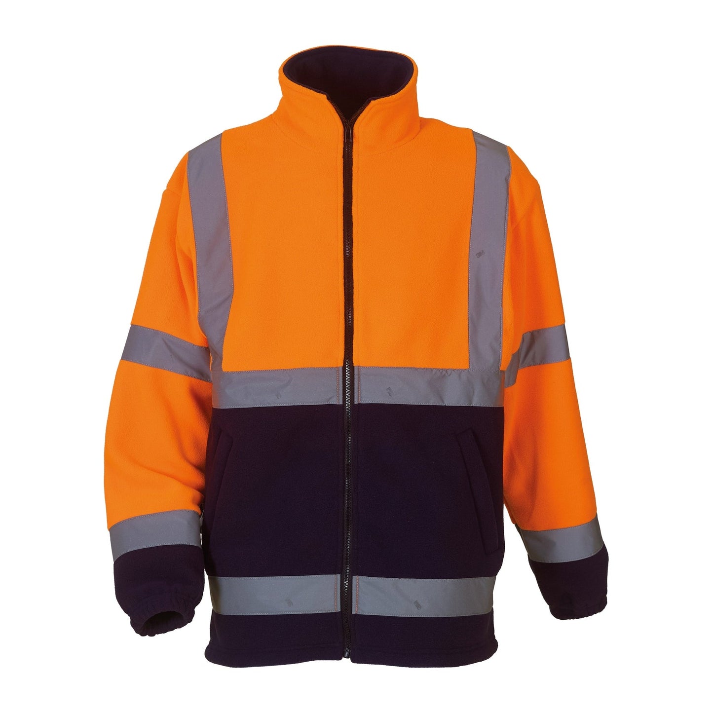 Yoko Hi-Vis Heavyweight Fleece Jacket Class 3 with Reflective Tapes, Thermal