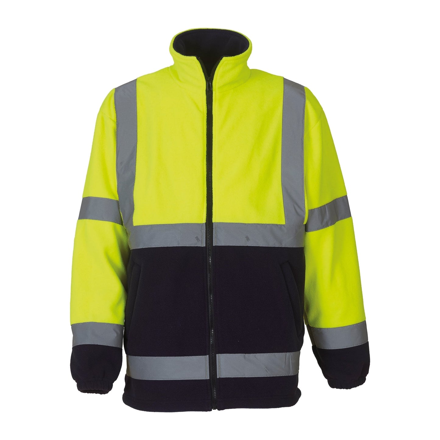 Yoko Hi-Vis Heavyweight Fleece Jacket Class 3 with Reflective Tapes, Thermal