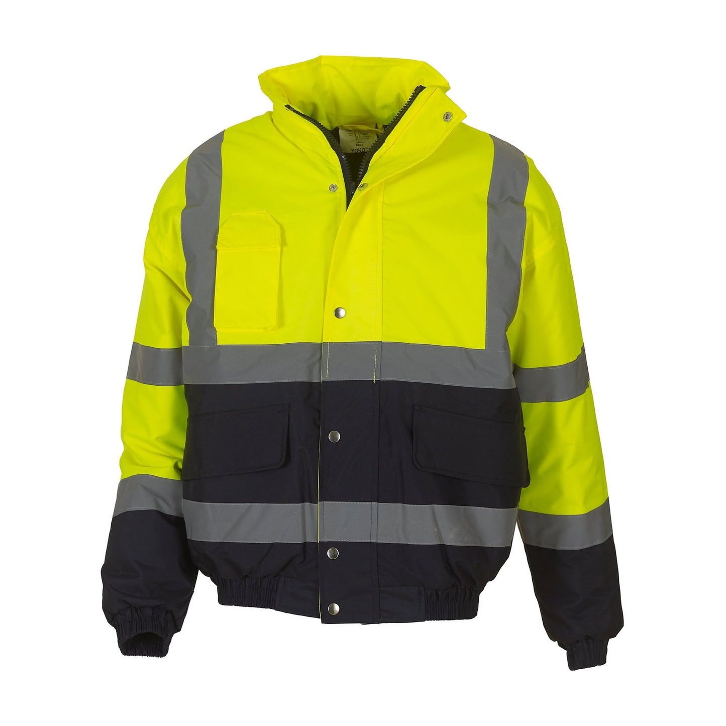 Yoko Hi-Vis Two-Tone Bomber Jacket Waterproof EN ISO20471 Class 3 Size S-XL