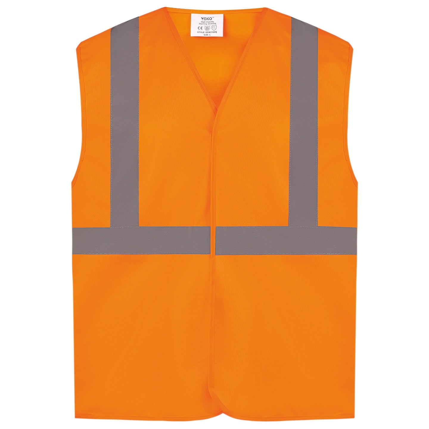 Yoko Hi-Vis Railway Waistcoat Class 2 Anti-Entanglement Quick-Release S-3XL