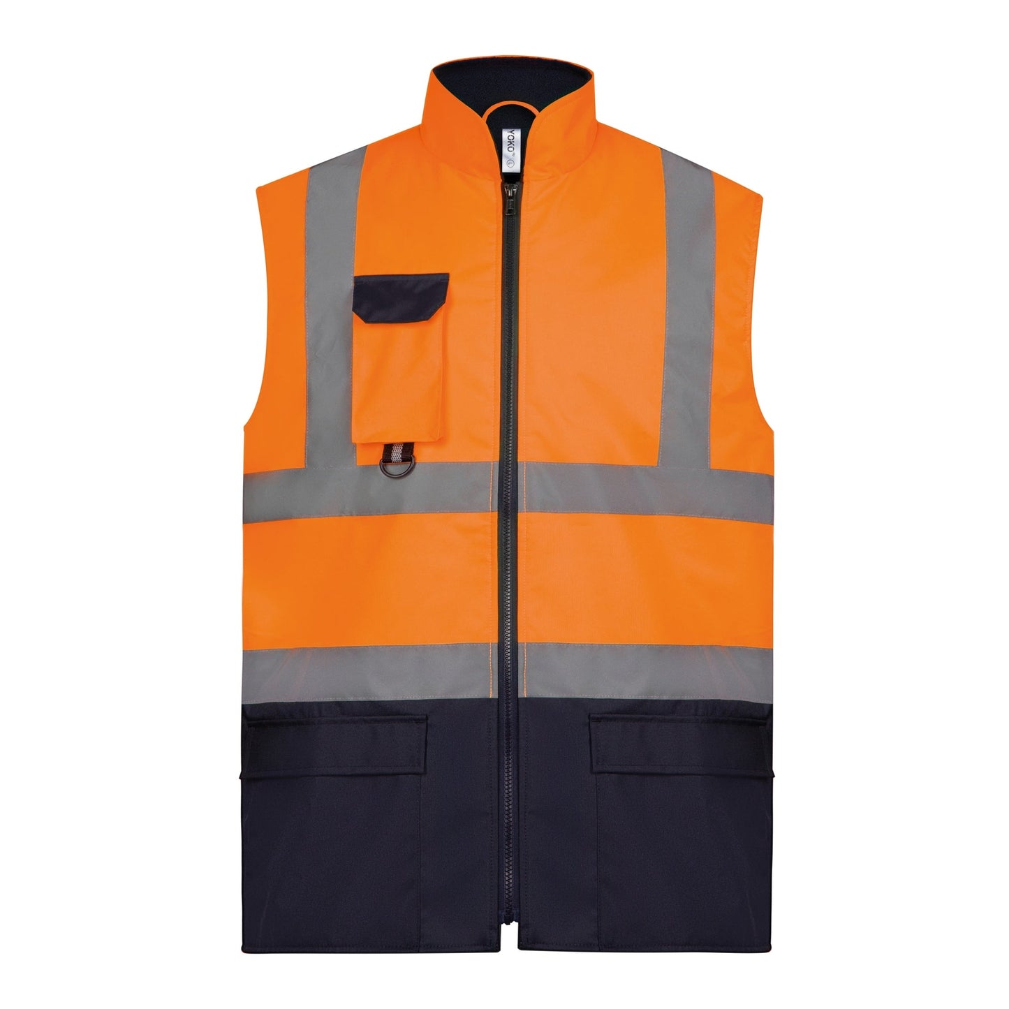 Yoko Hi-Vis Padded Bodywarmer ENISO 20471 Class 2 Waterproof Workwear