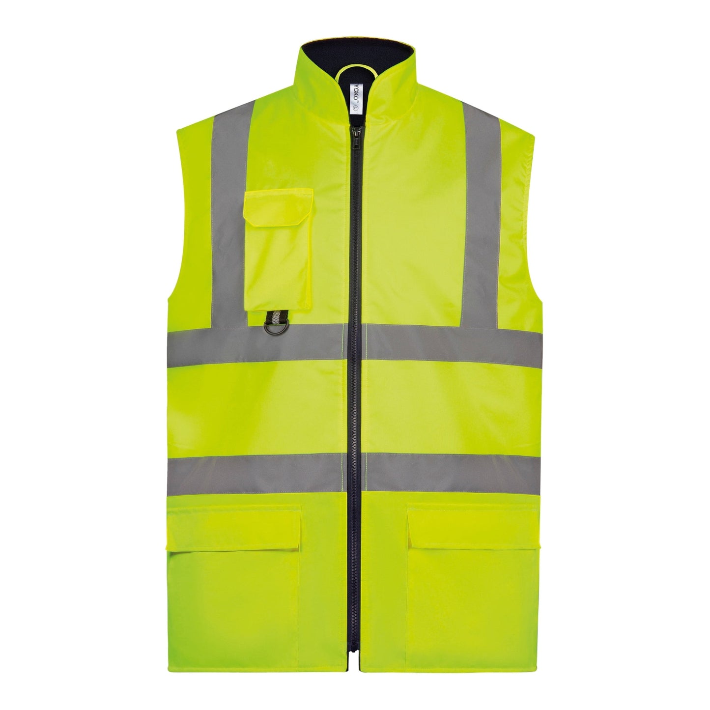 Yoko Hi-Vis Padded Bodywarmer ENISO 20471 Class 2 Waterproof Workwear