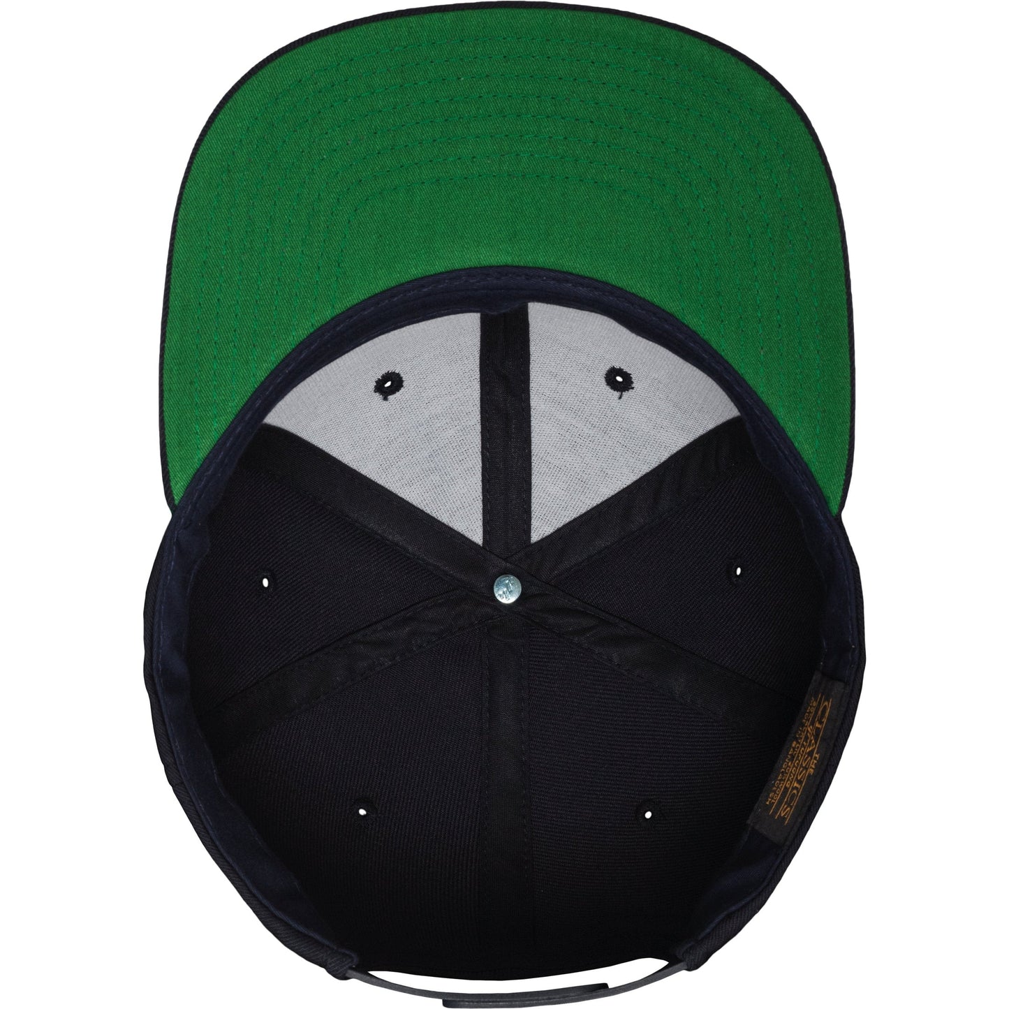 Flexfit Yupoong Classic Snapback Hat 6089M Wool Blend Adjustable Green Visor