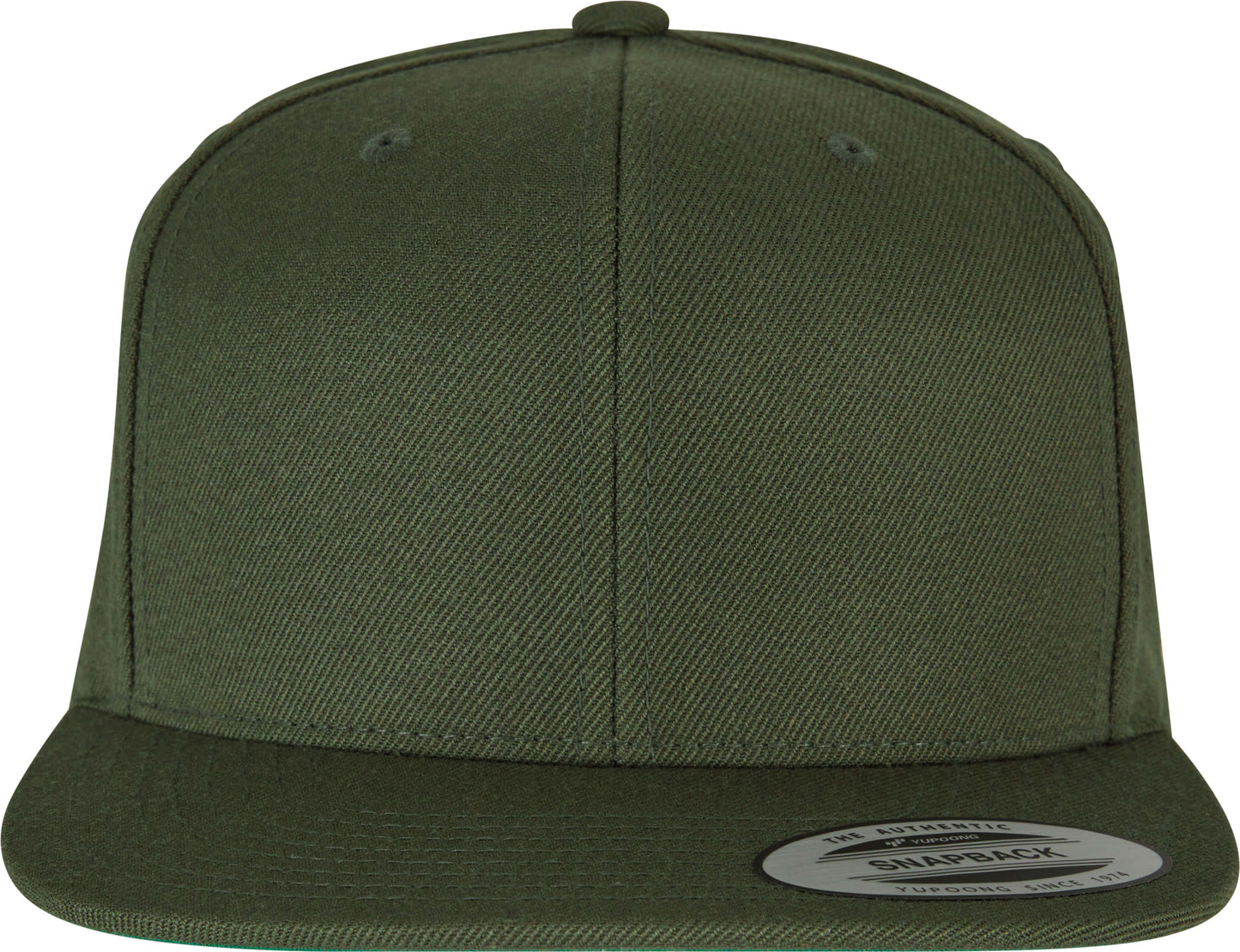 Flexfit Yupoong Classic Snapback Hat 6089M Wool Blend Adjustable Green Visor