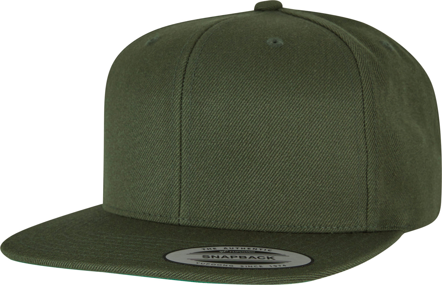 Flexfit Yupoong Classic Snapback Hat 6089M Wool Blend Adjustable Green Visor