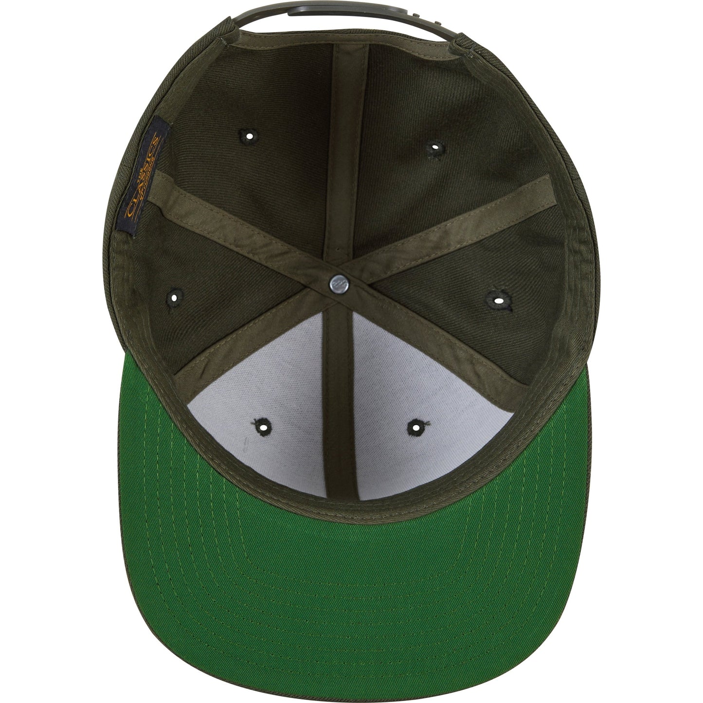 Flexfit Yupoong Classic Snapback Hat 6089M Wool Blend Adjustable Green Visor