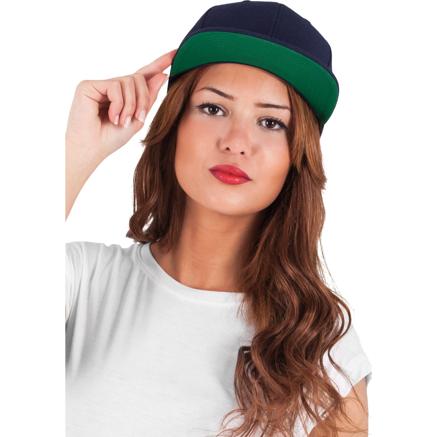 Flexfit Yupoong Classic Snapback Hat 6089M Wool Blend Adjustable Green Visor
