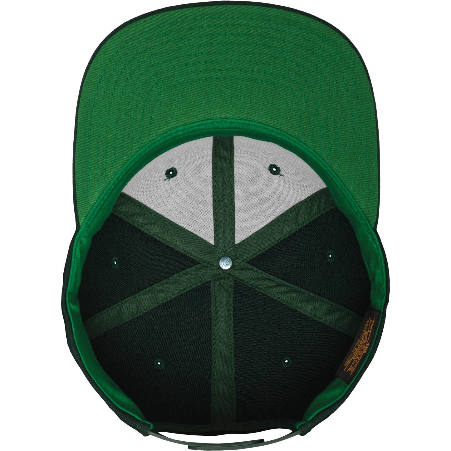 Flexfit Yupoong Classic Snapback Hat 6089M Wool Blend Adjustable Green Visor