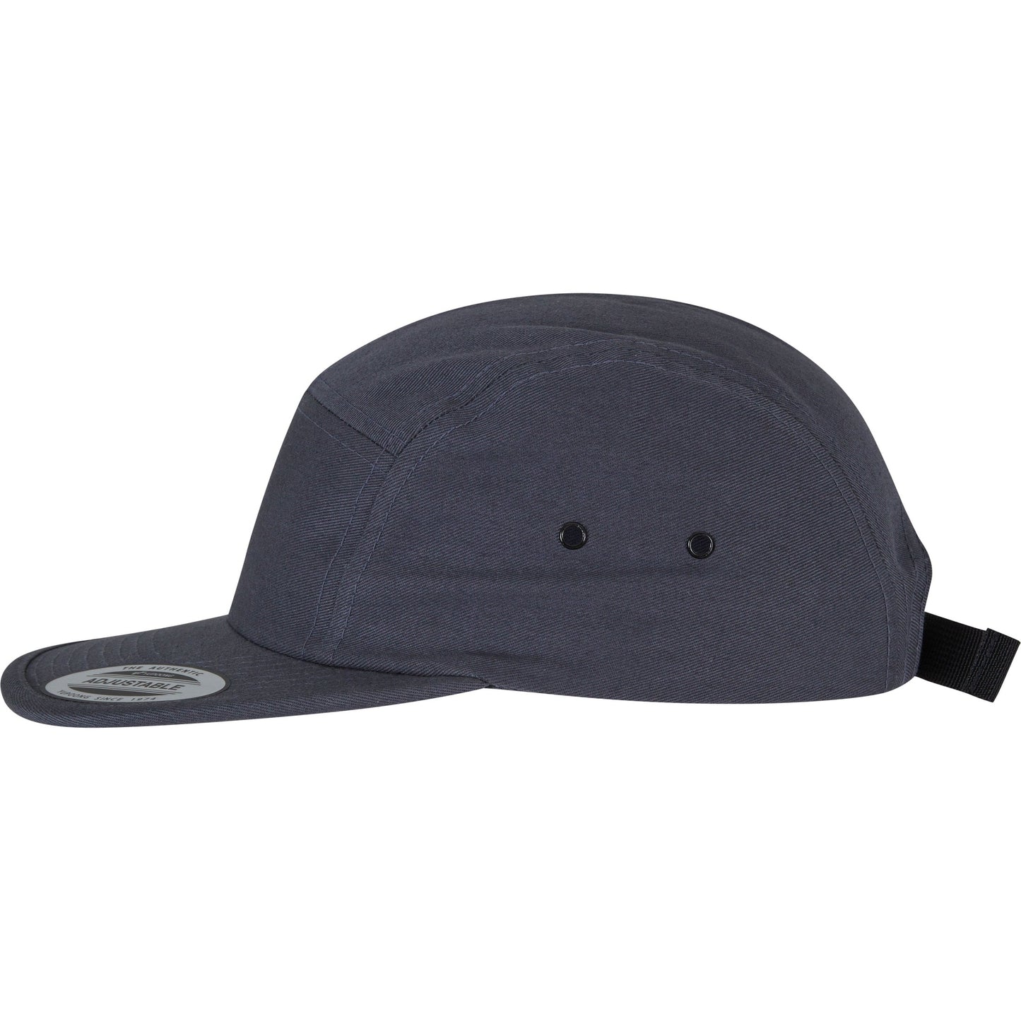 Flexfit Yupoong Classic 5-Panel Jockey Cap Adjustable Cotton Black Clip Closure