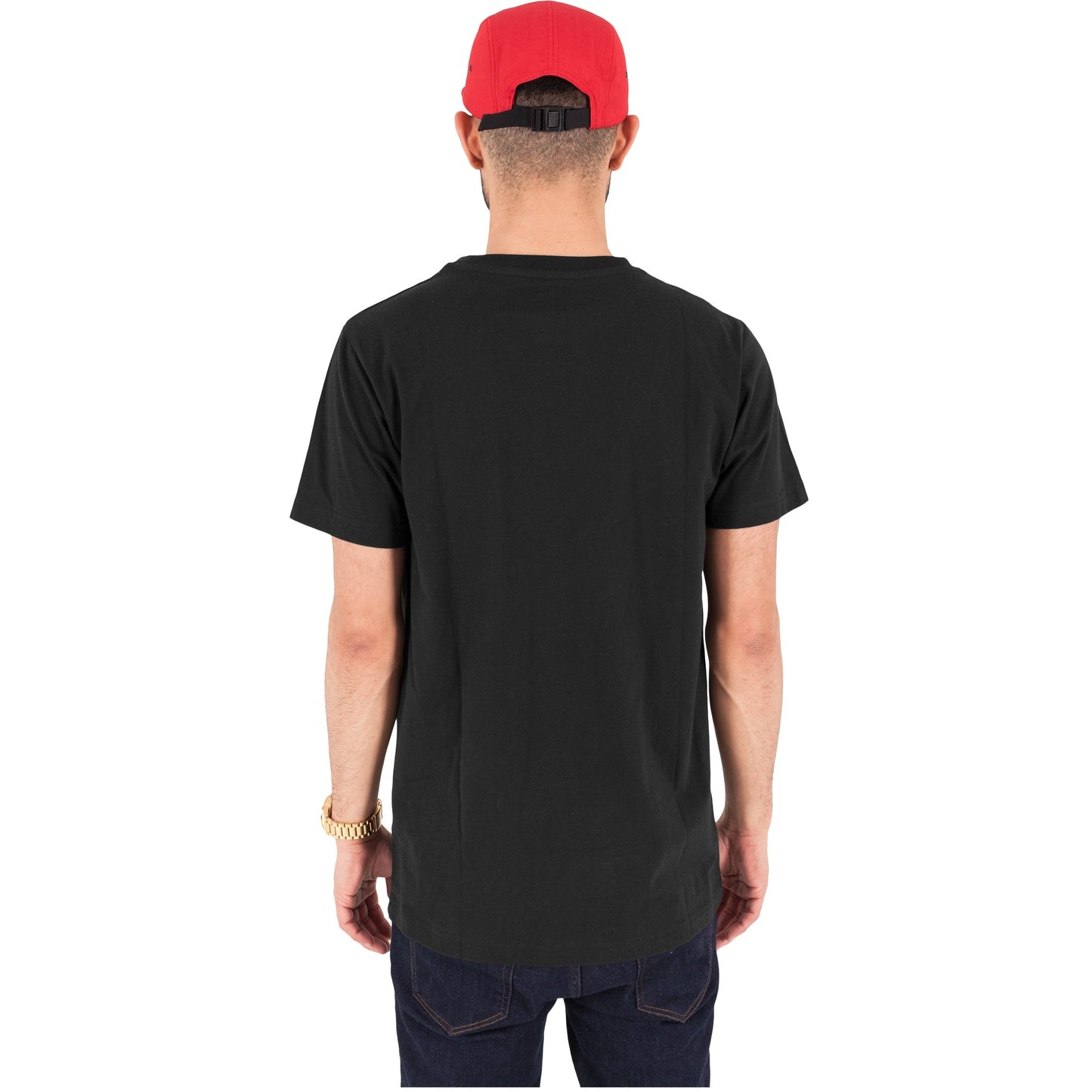 Flexfit Yupoong Classic 5-Panel Jockey Cap Adjustable Cotton Black Clip Closure