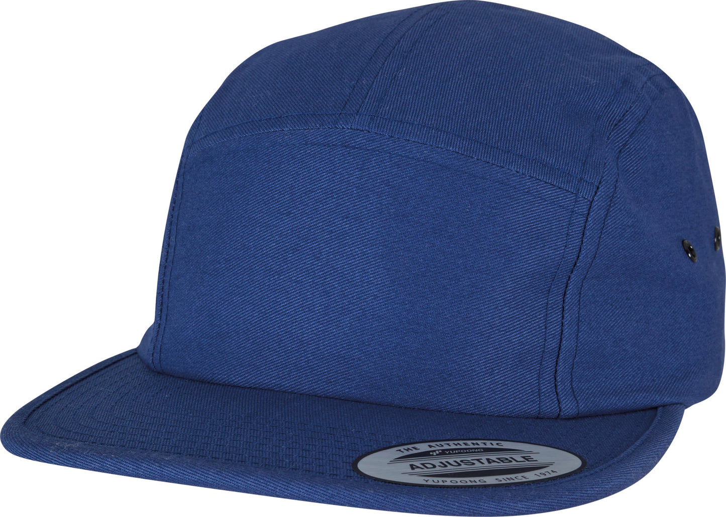 Flexfit Yupoong Classic 5-Panel Jockey Cap Adjustable Cotton Black Clip Closure