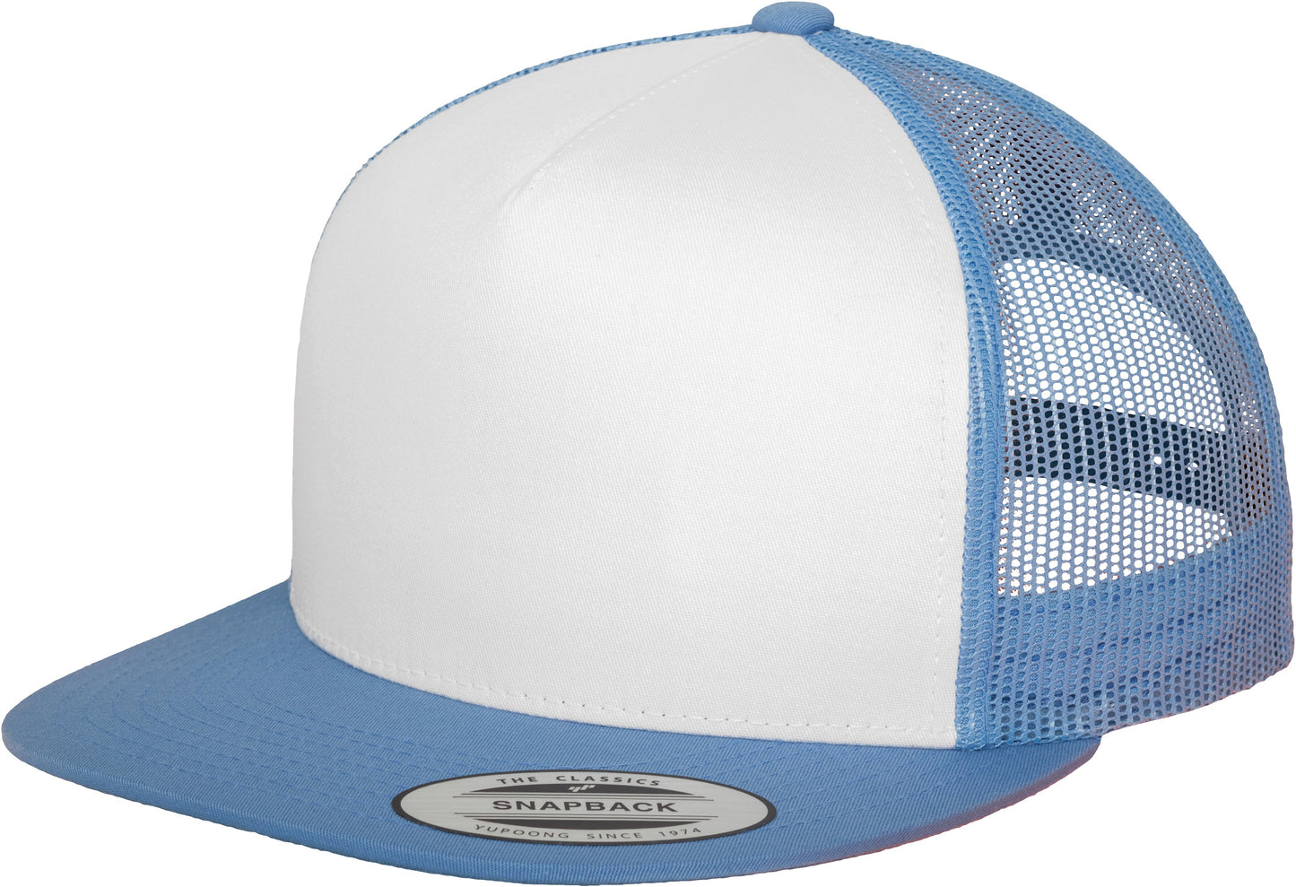 Flexfit Yupoong Classic Trucker Cap 6006W White Front Panel Mesh Back