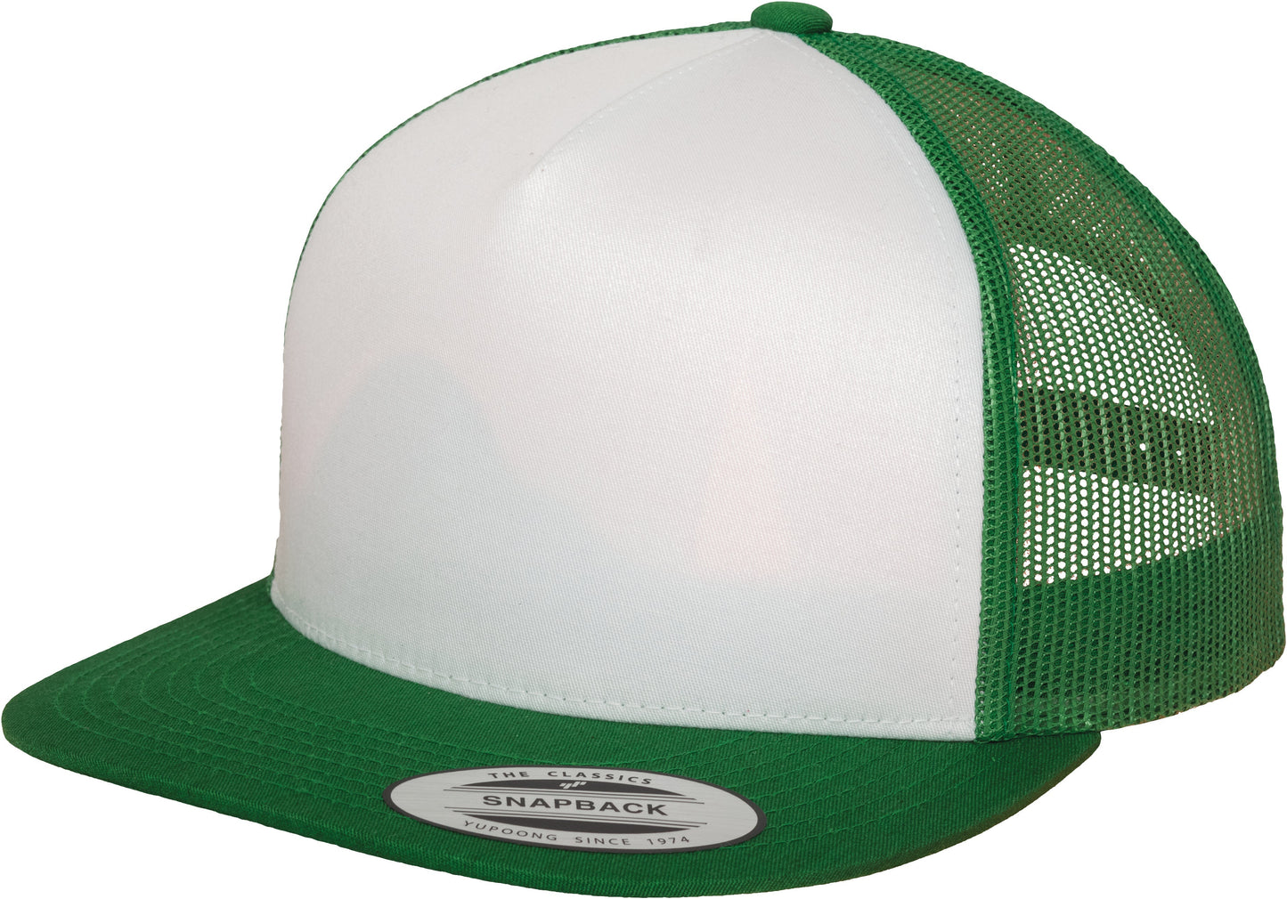 Flexfit Yupoong Classic Trucker Cap 6006W White Front Panel Mesh Back