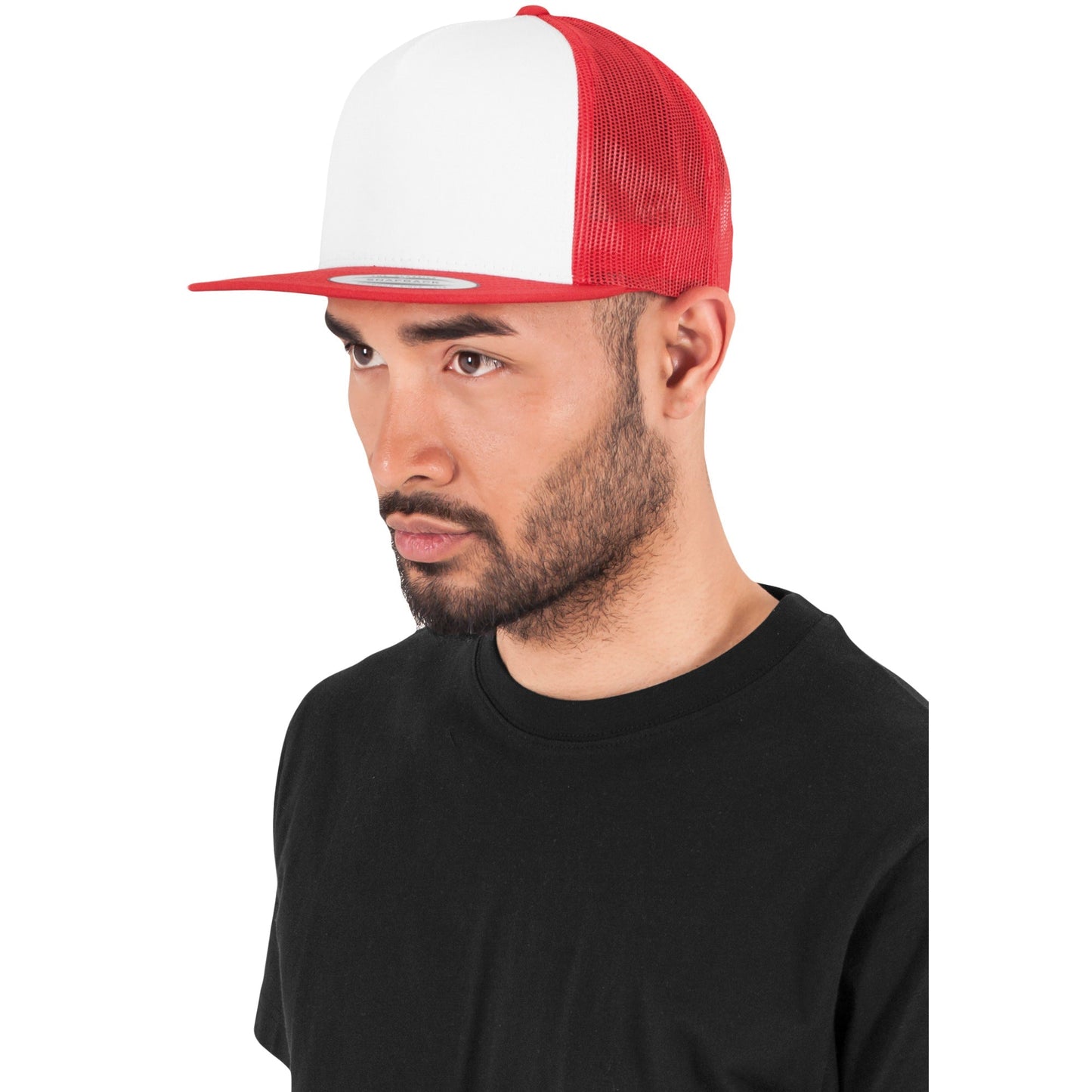 Flexfit Yupoong Classic Trucker Cap 6006W White Front Panel Mesh Back