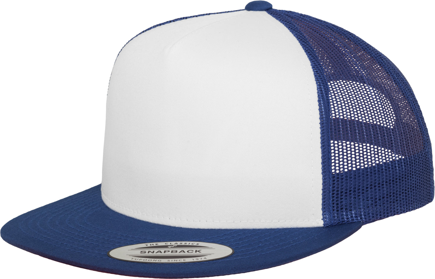 Flexfit Yupoong Classic Trucker Cap 6006W White Front Panel Mesh Back