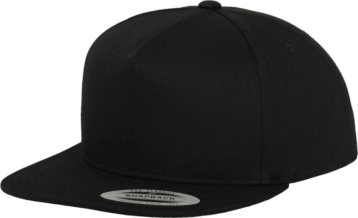 Flexfit Yupoong Classic 5-Panel Snapback Hat Green Undervisor Cotton Twill
