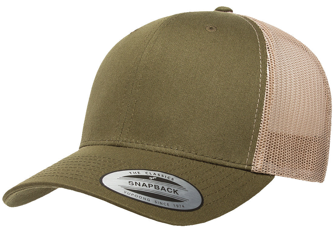 Flexfit Yupoong Retro Trucker Cap 6606 2-Tone Mesh Adjustable Snapback