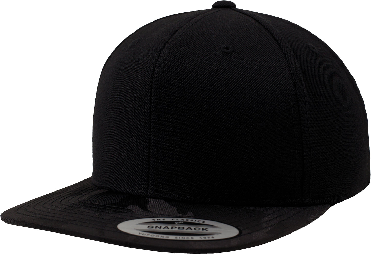 Flexfit Yupoong Camo Visor Snapback Cap 6089Cv Wool-Blend Adjustable Hat